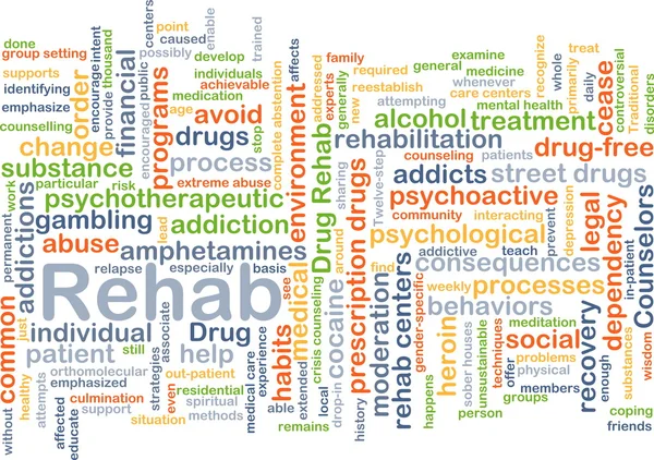Rehab achtergrond concept — Stockfoto