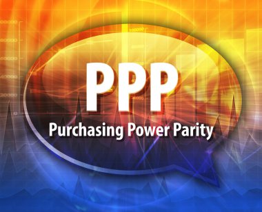 PPP kısaltma kelime konuşma balonu illüstrasyon