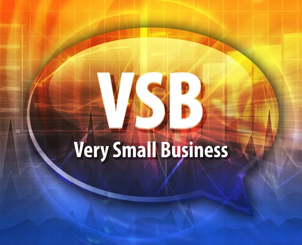 VSB acronym word speech bubble illustration — Stock Photo, Image