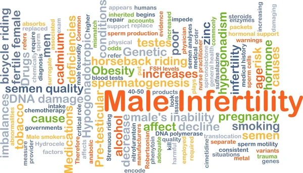 Conceito de fundo de infertilidade masculina — Fotografia de Stock