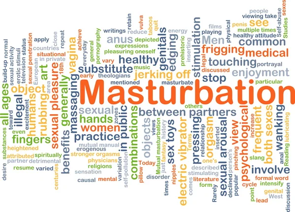 Концепция фона мастурбации — стоковое фото