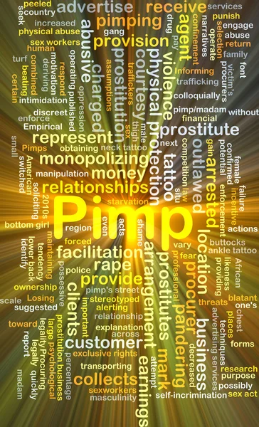 Pimp background concept glowing — Stock Photo, Image