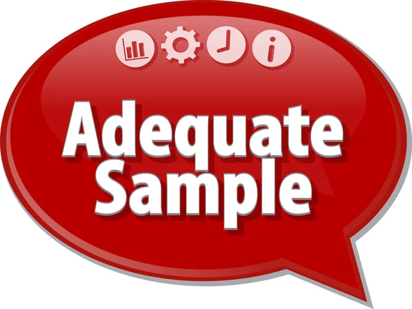 Adequate sample Business term speech bubble illustration — Stock Photo, Image