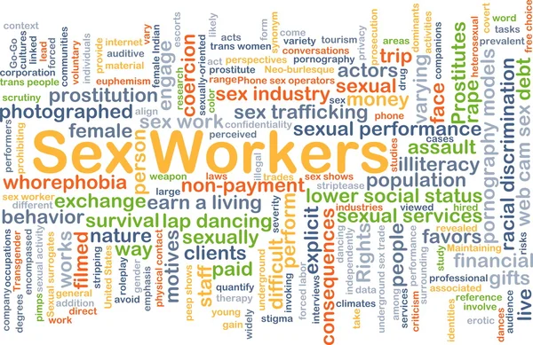 Sekswerkers achtergrond concept — Stockfoto