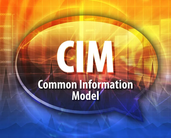 CIM acronym definition speech bubble illustration — Stock Photo, Image