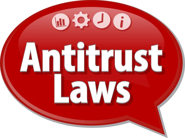 Antitrust Laws Business term speech bubble illustration — Stock Photo, Image