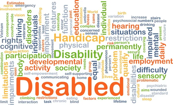 Concept de fond handicapé — Photo