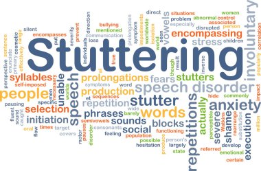 Stuttering background concept clipart