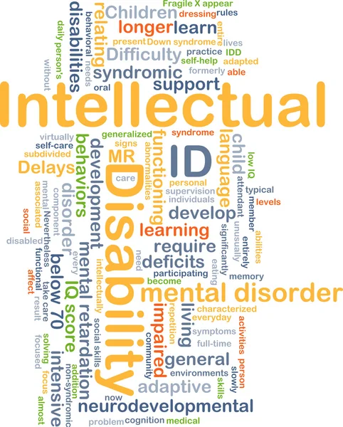 Intellectual disability ID background concept — Stock Photo, Image