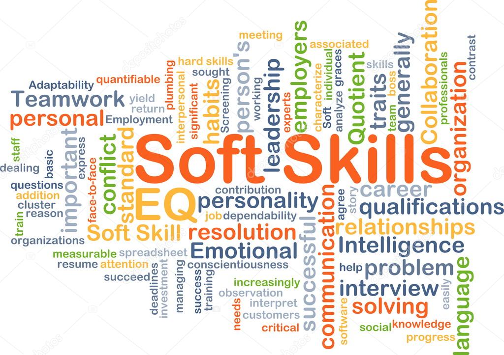 Soft skills background concept