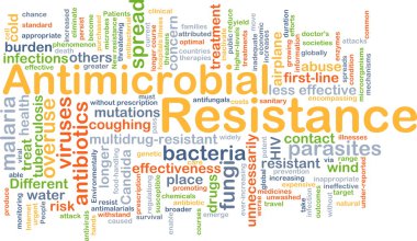 Antimicrobial resistance background concept clipart