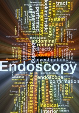 Endoscopy background concept glowing clipart
