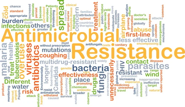 Resistência antimicrobiana conceito de fundo — Fotografia de Stock