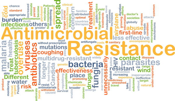 Antimicrobial resistance background concept