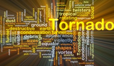 Parlayan kasırga arka plan kavramı