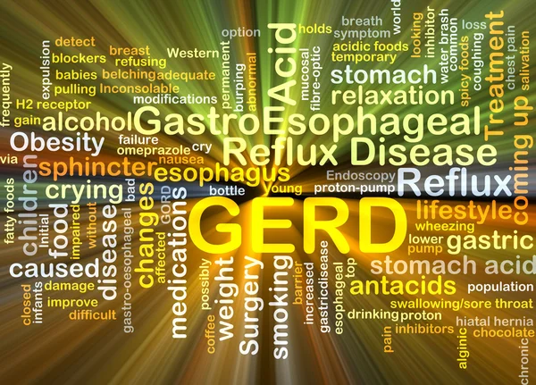 GERD concepto de fondo brillante — Foto de Stock