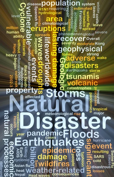 Natural disaster background concept glowing — Stock Photo, Image