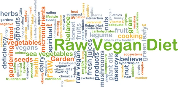 Raw vegan diet background concept — Stock Photo, Image