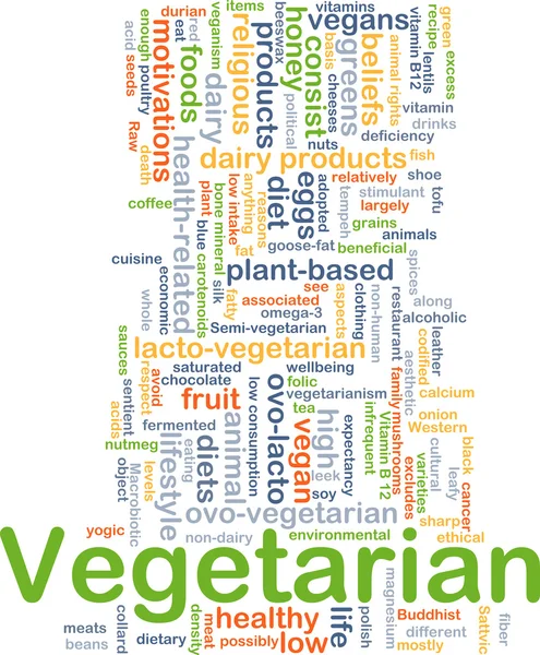 Vegetarische achtergrond concept Stockafbeelding