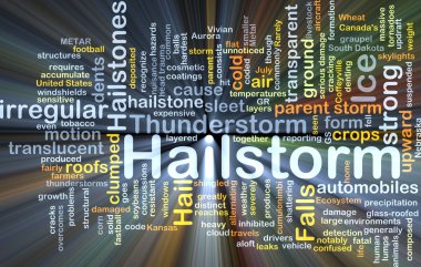Parlayan hailstorm arka plan kavramı
