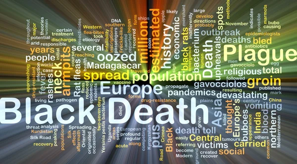 Black Death background concept glowing — Stock Photo, Image