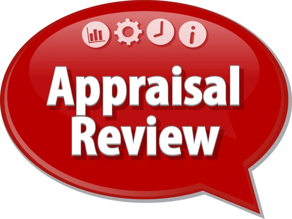 Appraisal Review Business term speech bubble illustration — Stock Photo, Image