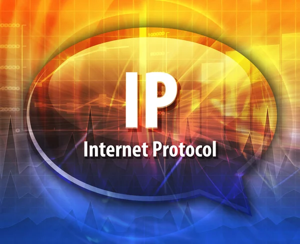 IP acronym definition speech bubble illustration — Stock Photo, Image