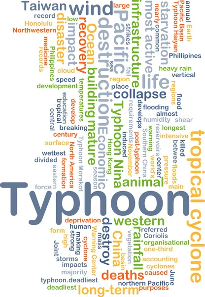 Concepto de fondo tifón —  Fotos de Stock