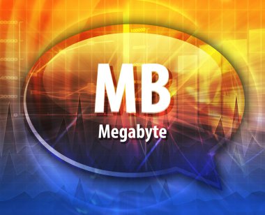 MB acronym definition speech bubble illustration