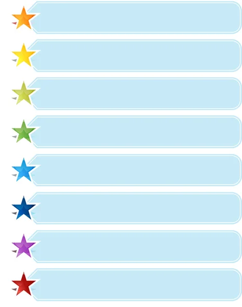 Star List Eight blank business diagram illustration — 스톡 사진