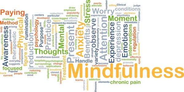 Mindfulness background concept — Stock Photo, Image