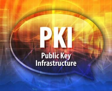 PKI acronym definition speech bubble illustration