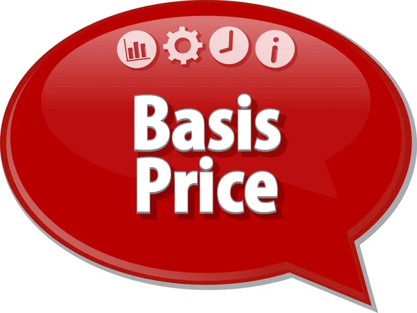 Basis Price  Business term speech bubble illustration — Stock fotografie