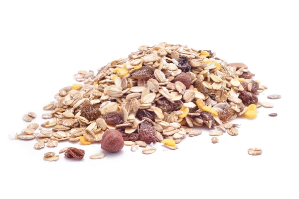 Nuts mix oat cereals — Stock Photo, Image