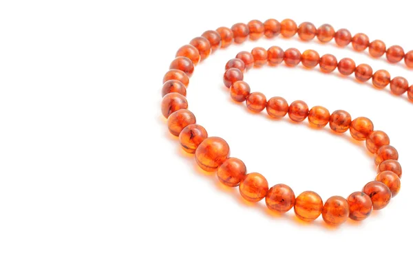 Amber necklace — Stock Photo, Image