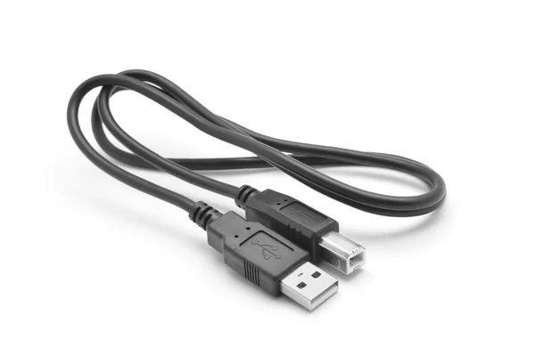 Kabel usb zewnętrzny dysk twardy — Zdjęcie stockowe