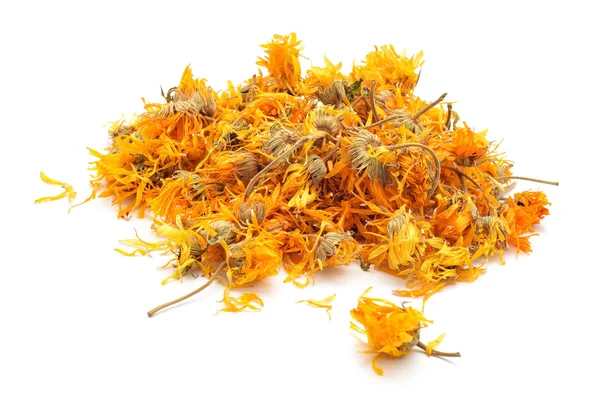 Marigold dry tea flowers — Stock Photo, Image