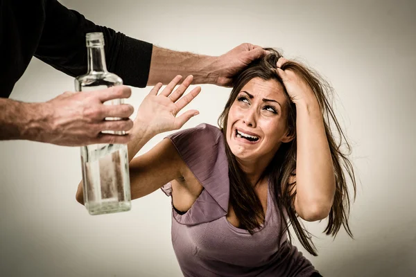 Domestic Violence. Close-up — Stock Photo, Image