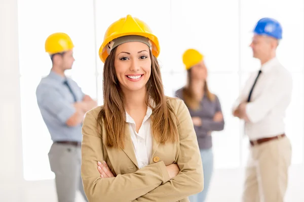 Vrouwelijke bouw-ingenieur — Stockfoto