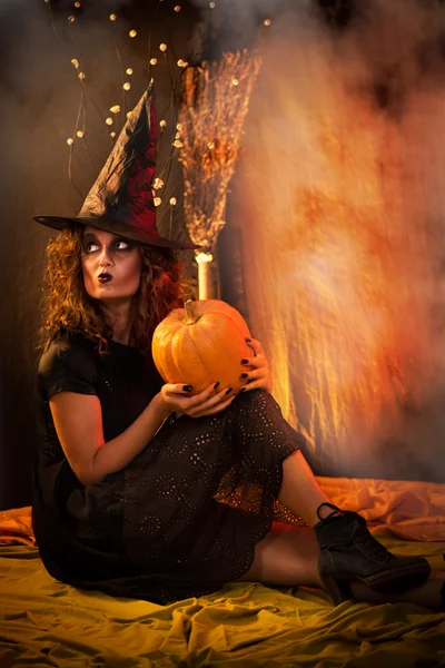 Sorcière d'Halloween — Photo