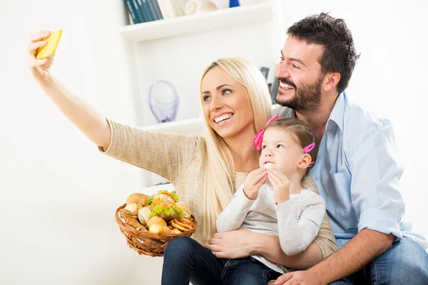 Familj Selfy — Stockfoto