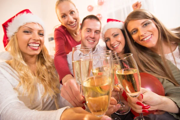 Celebrating Christmas or New Year — Stock Photo, Image