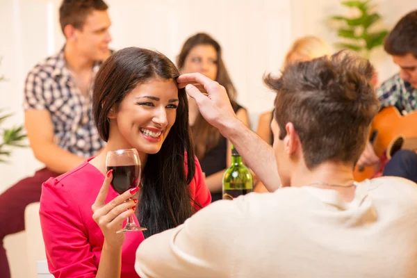 Courtship At House Party — Stock Photo, Image