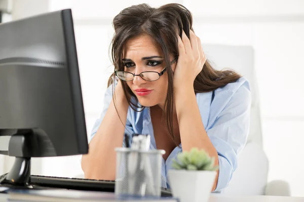 Stressed Businesswoman — Stock Photo, Image