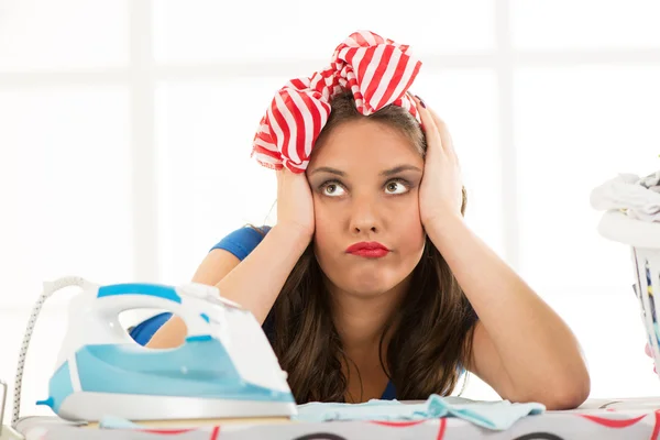 Pensive Housewife — Stock Photo, Image