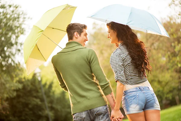 Walking In The Rain — Stock Photo, Image