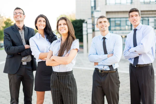 Jóvenes empresarios de éxito — Foto de Stock