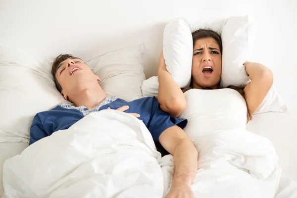 Irritating Snoring — Stock Photo, Image