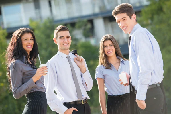 Gli uomini d'affari al Coffee Break — Foto Stock