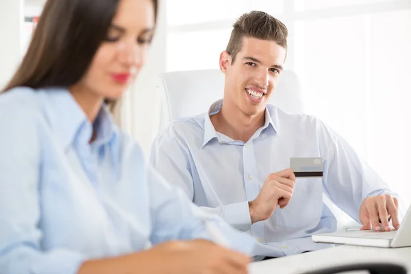 Businessman With Credit Card — Stock Photo, Image